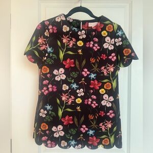 Ted Baker Emmalie Hampton Scalloped-Edge Top - size 2